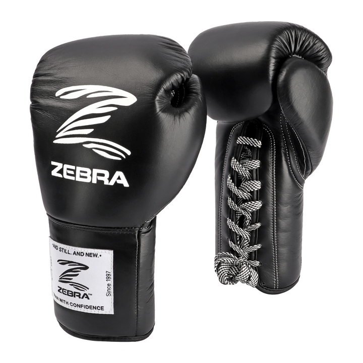 ZEBRA PRO Signature Lace Up Fight Gloves